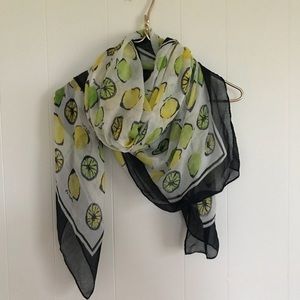 LOFT citrus print scarf